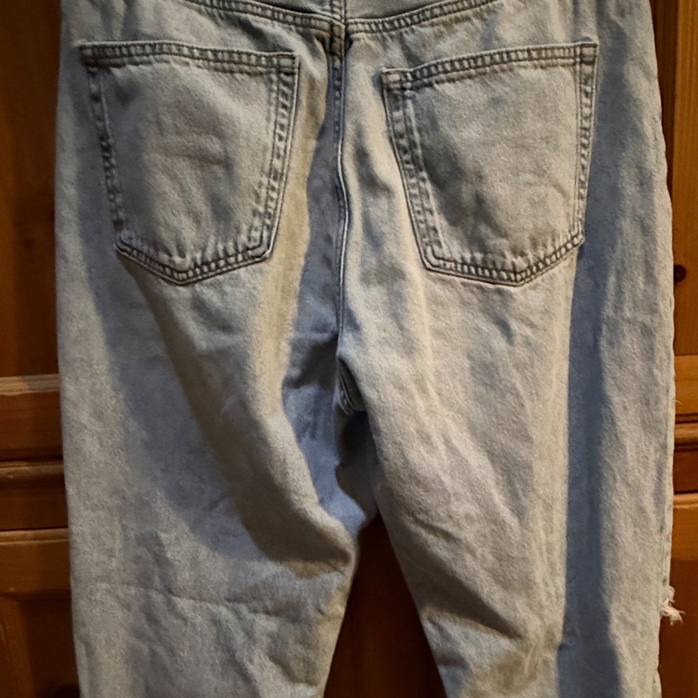 H&M Barrel Jeans Womens 12 Baggy Loose Fit Tapered Leg Denim Pants
